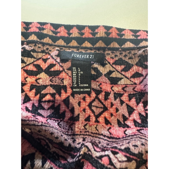 Women's Forever 21 Dress, Size L, Aztec Pink & Black - Picture 5 of 5